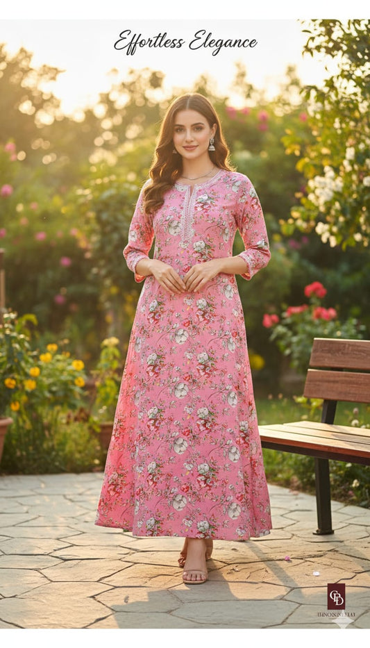 Lovely ,vibrant, floral Jalabia perfect for summer