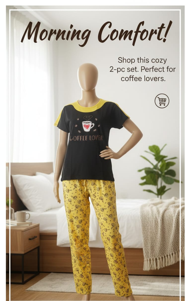 Classic Black with "Coffee Lover" graphic